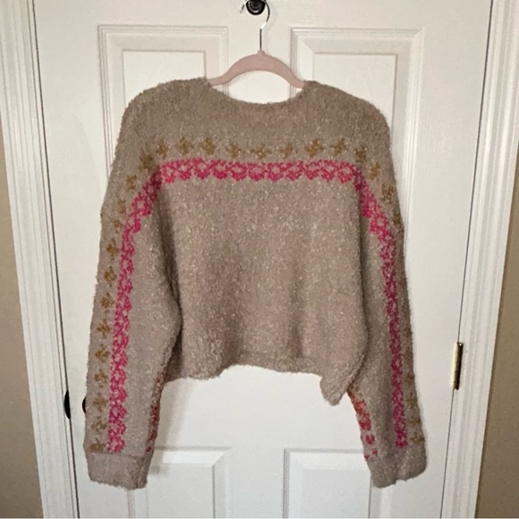 Natural Life Tan Fairisle Pullover Sweater 🆕 - Picture 7 of 11